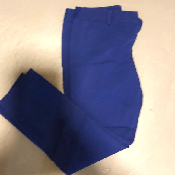 Express royal blue cropped dress pants - Picture 2 of 4
